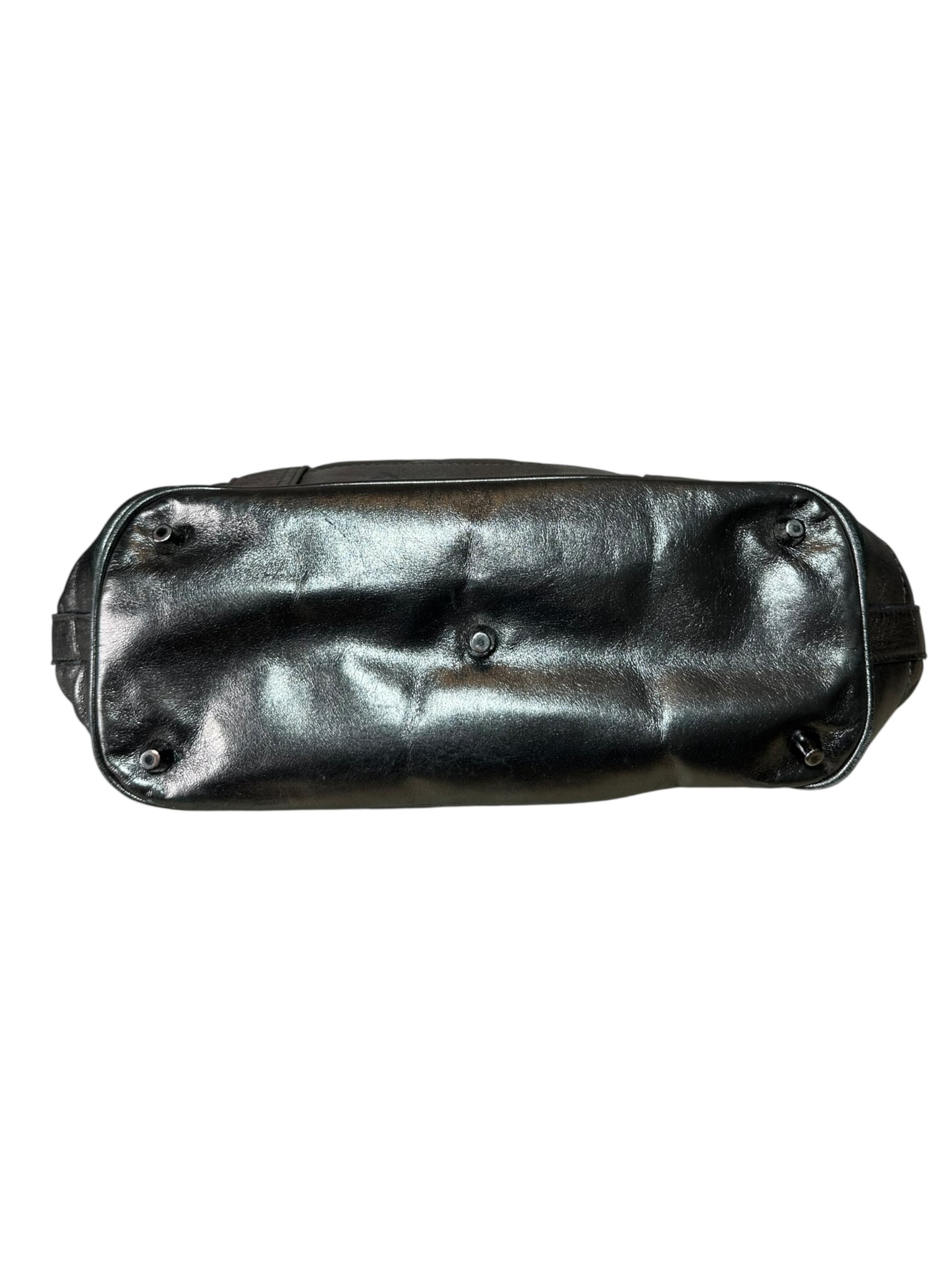 Burberry borsa in pelle metallizzata