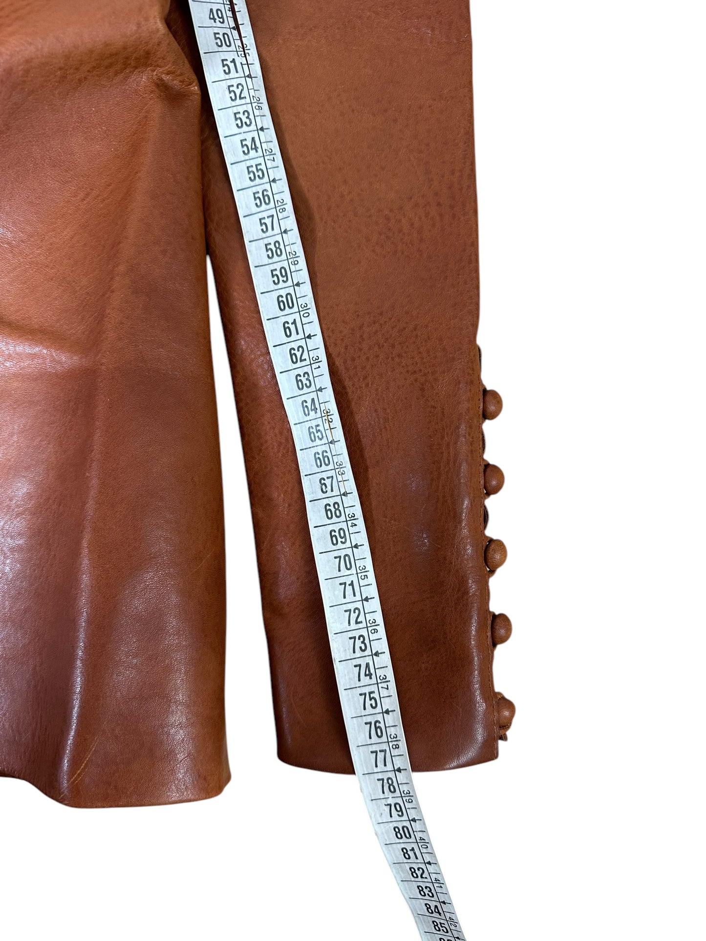 Saint Laurent mini abito in pelle (S)