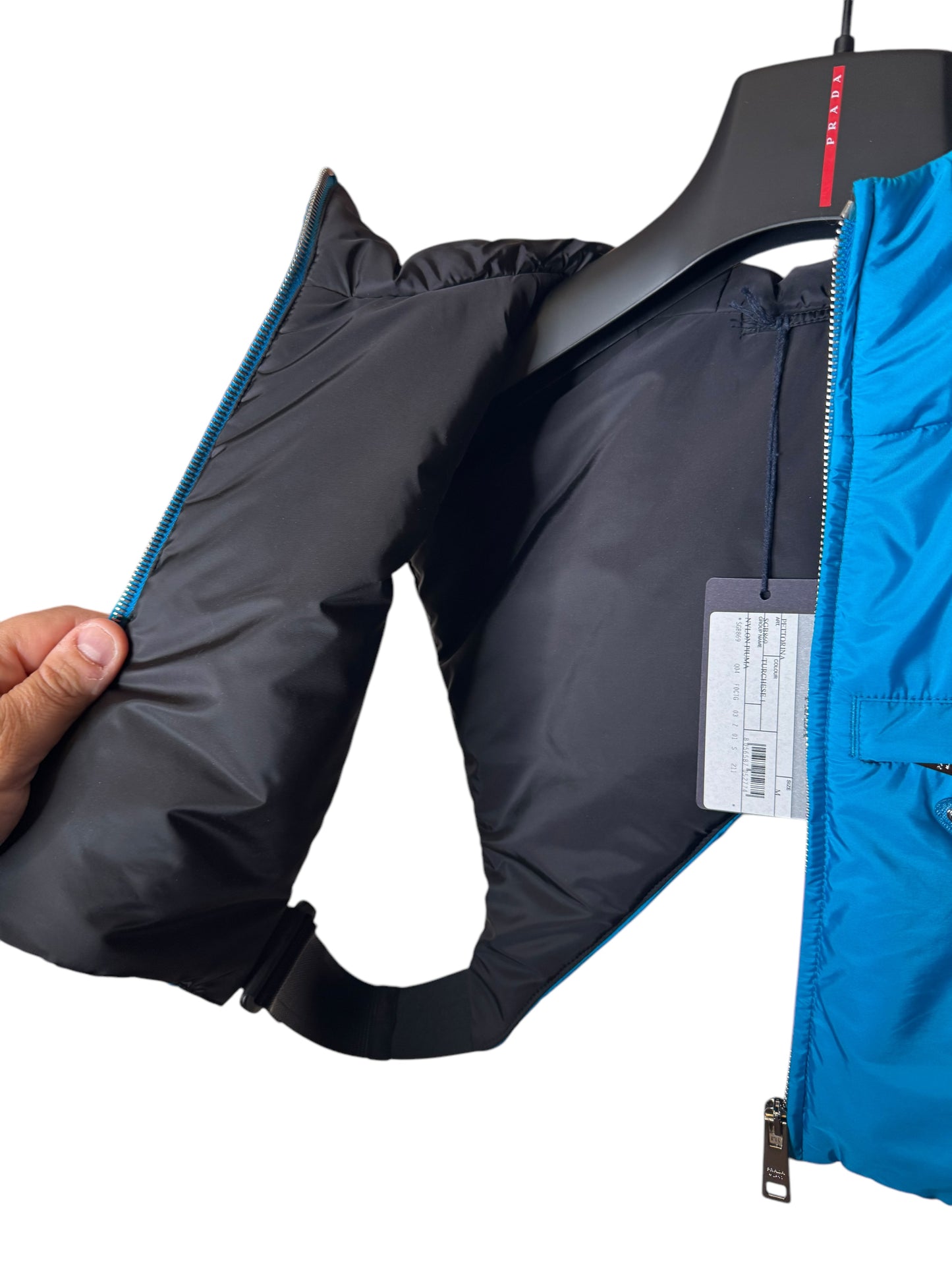Prada Gilet Uomo con Cappuccio – Nylon (M)