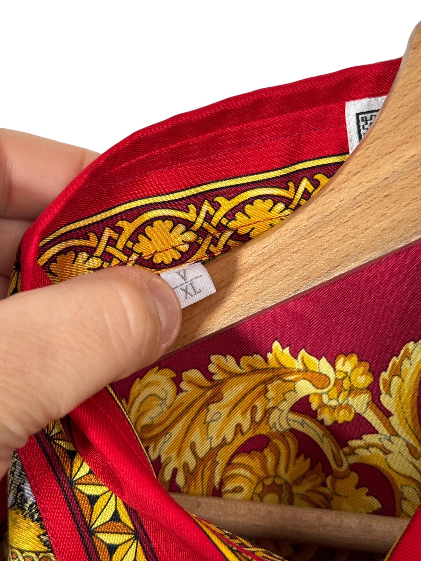Gianni Versace V2 camicia vintage in seta barocca