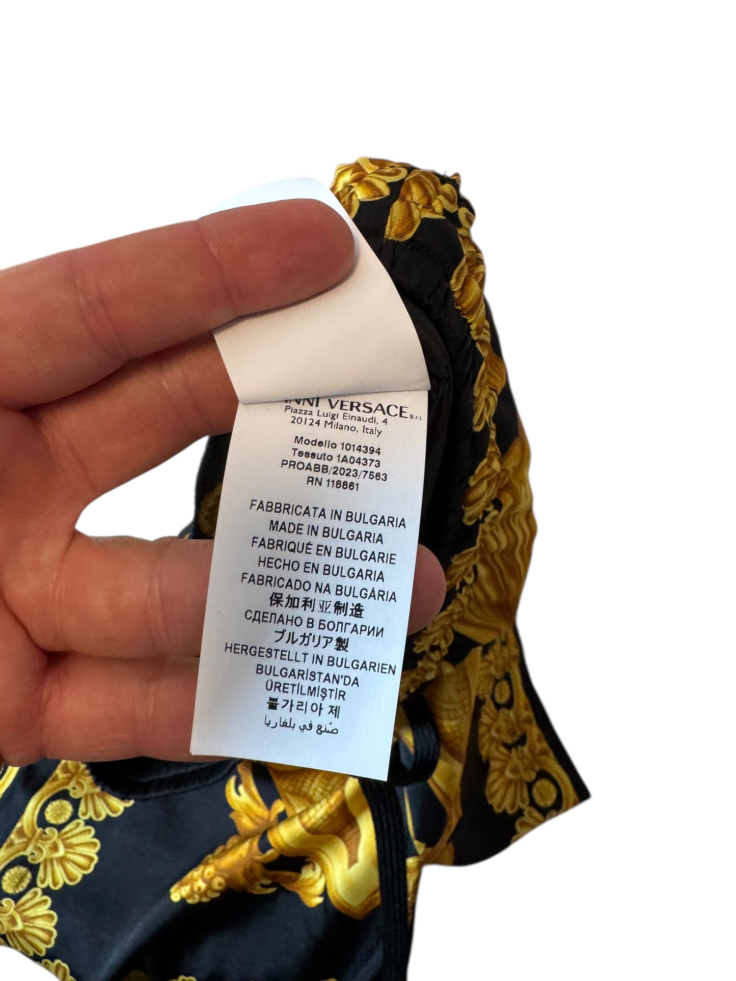 Shorts Versace Donna Heritage Print Twill – Taglia 40 – Nuovi con Cartellini