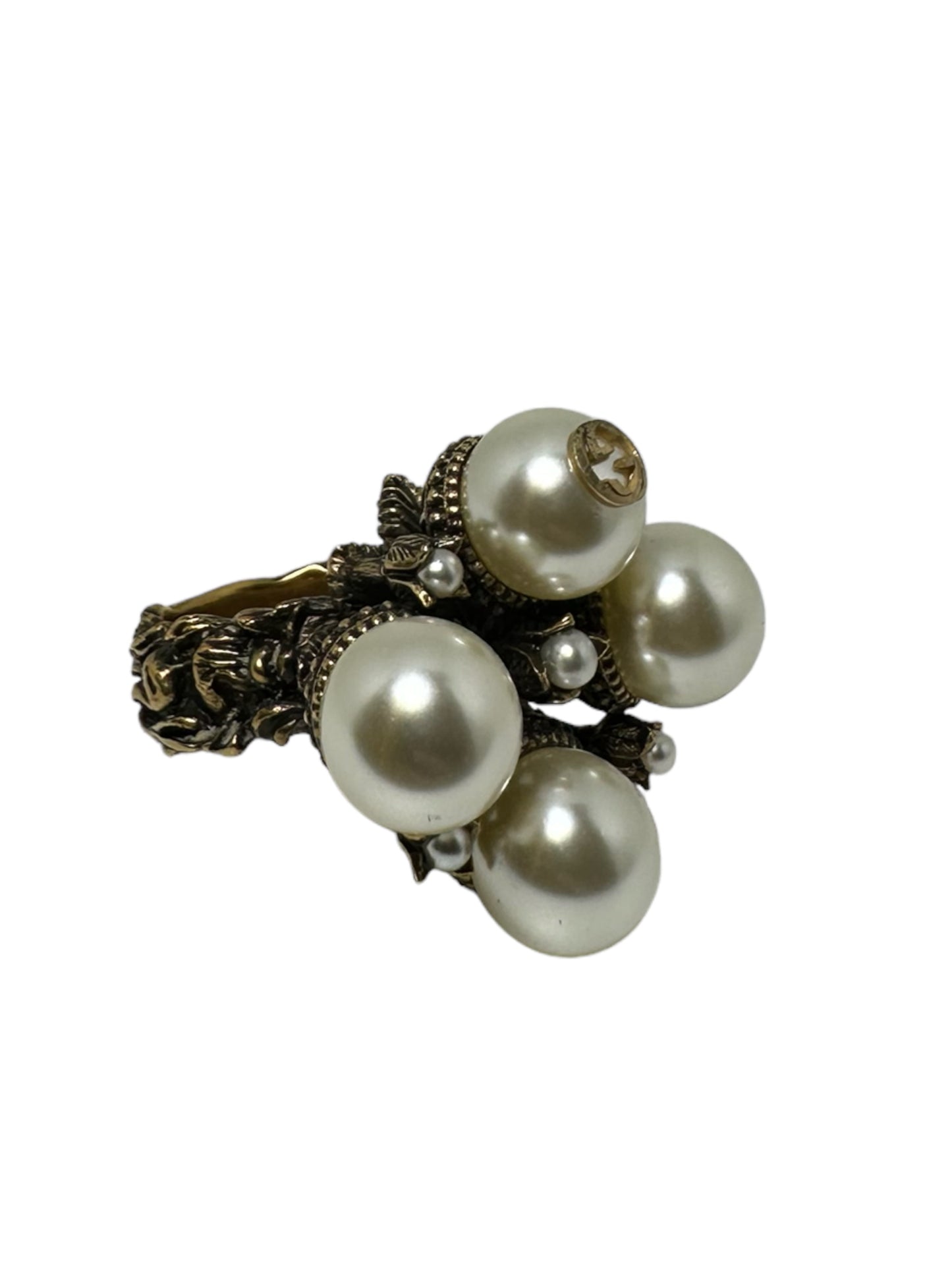 Gucci anello con perle
