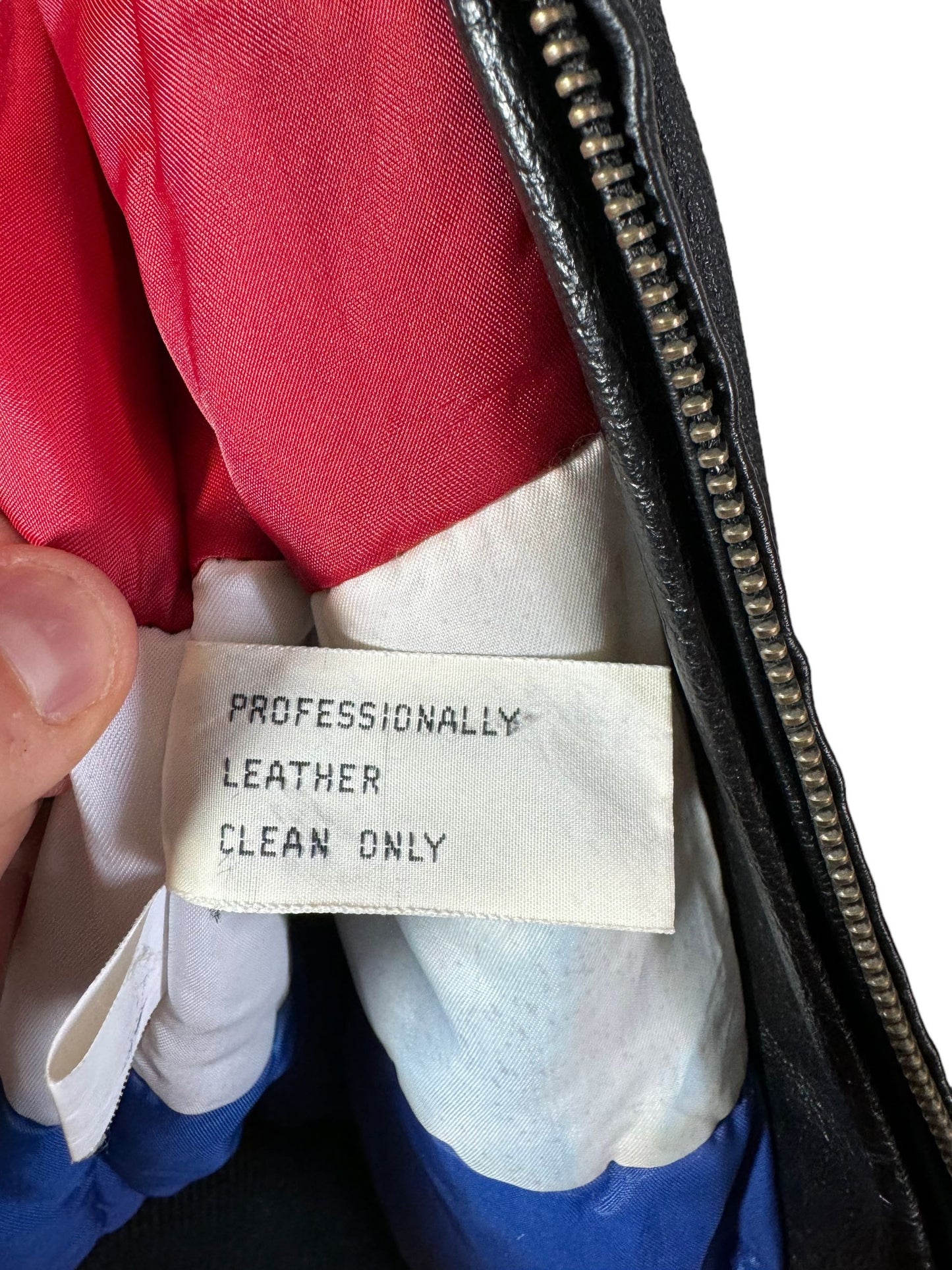 Giacca in pelle vintage Michael Hoban (XL)