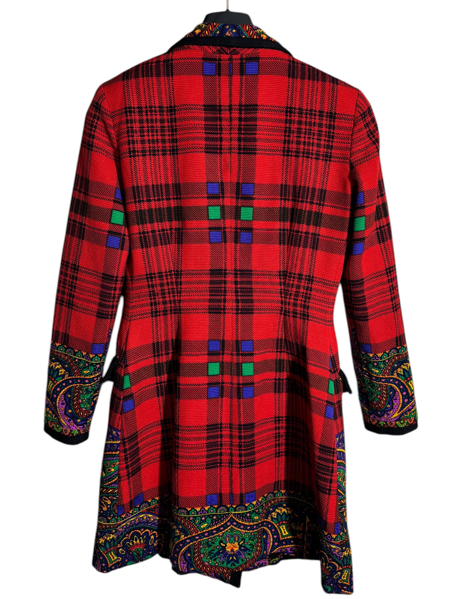 Versus Gianni Versace - Cappotto Vintage Tartan e Paisley (42)