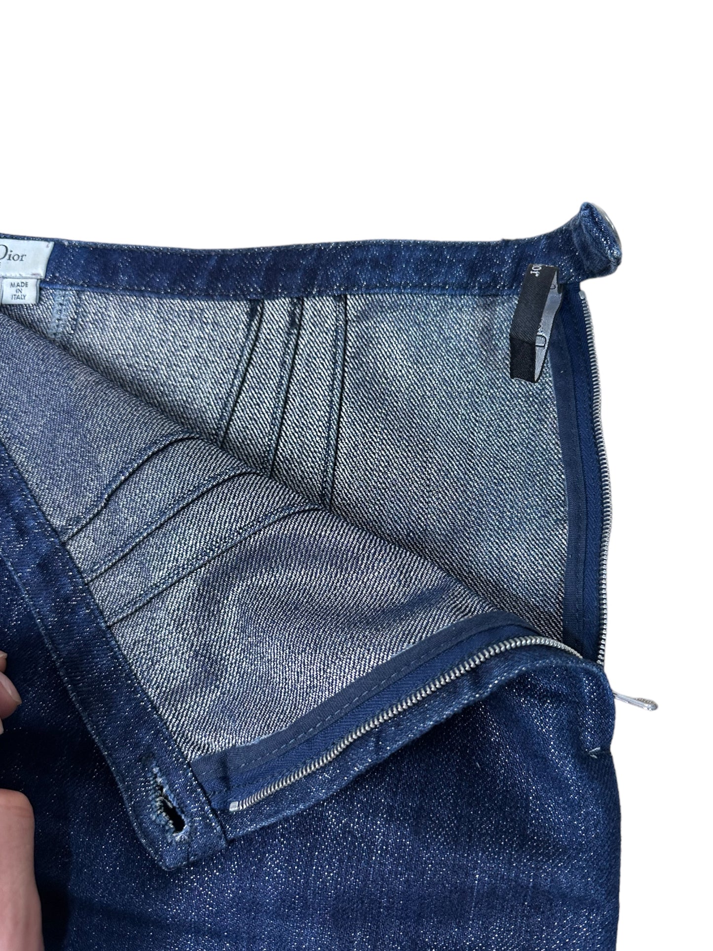 Christian Dior gonna in denim vintage (L)