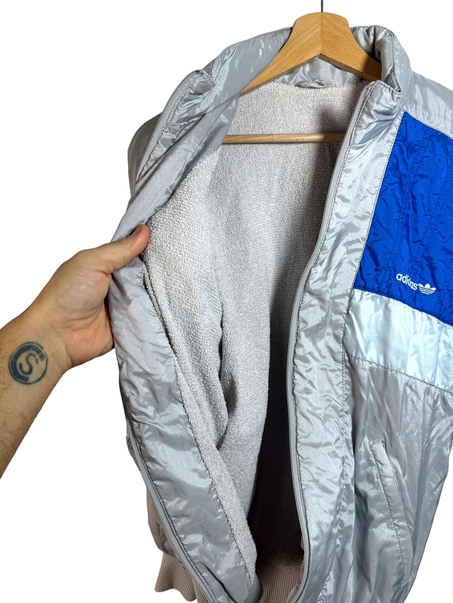 Adidas felpa con zip vintage (S)