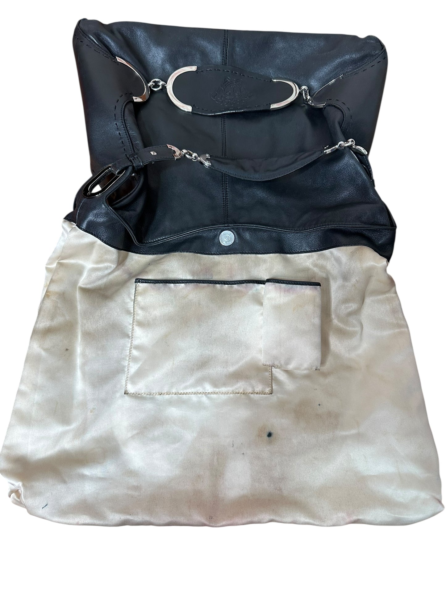 Versace borsa hobo in pelle