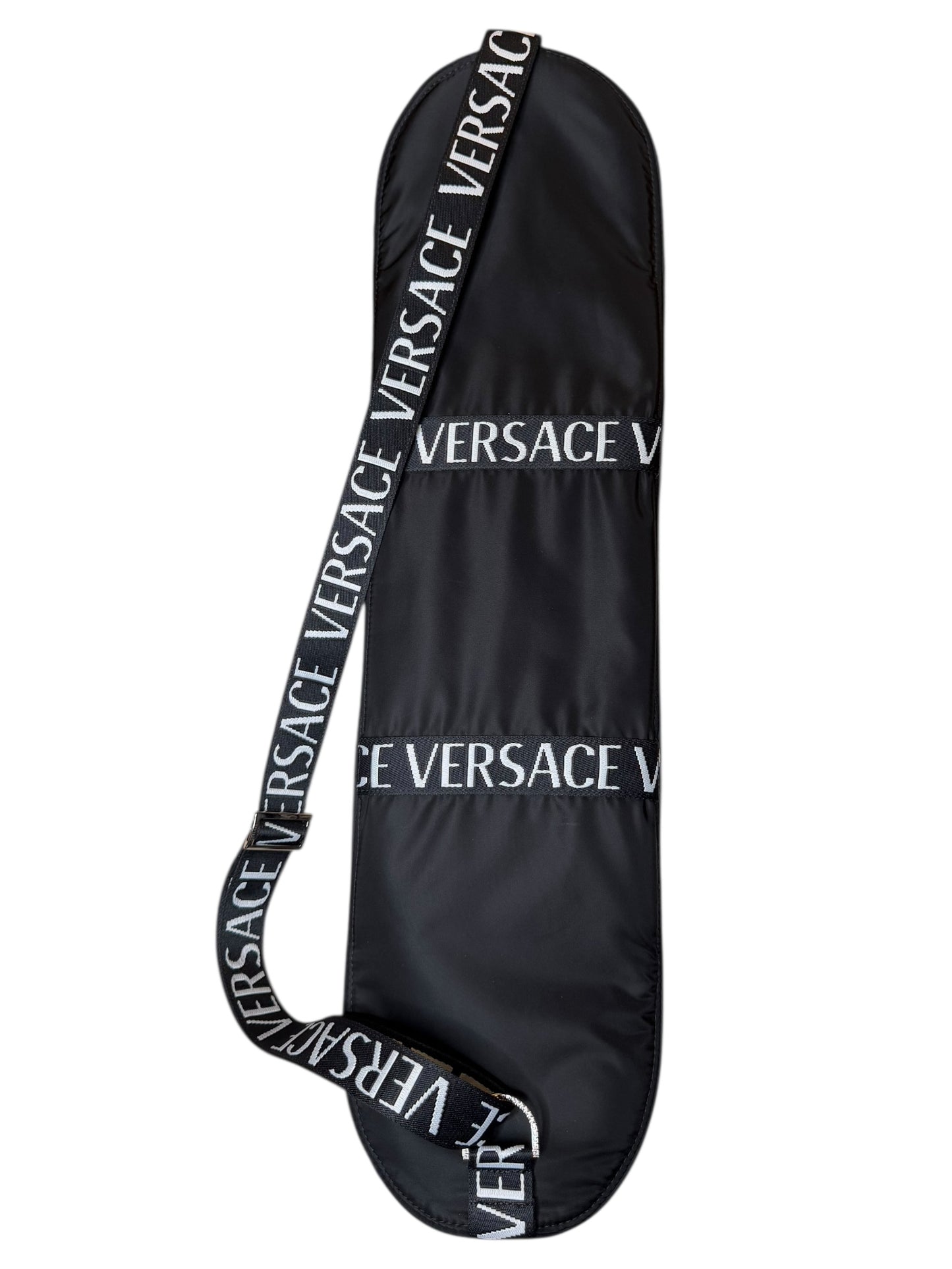 Versace Skateboard Set con Tavola Logo Repeat, Ruote e Custodia