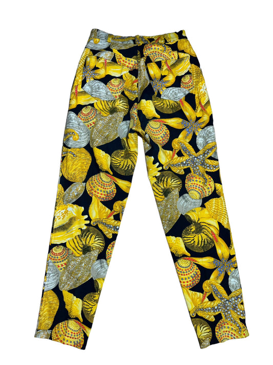 Gianni Versacd Linea ISTANTE pantaloni In Cotone Stampato