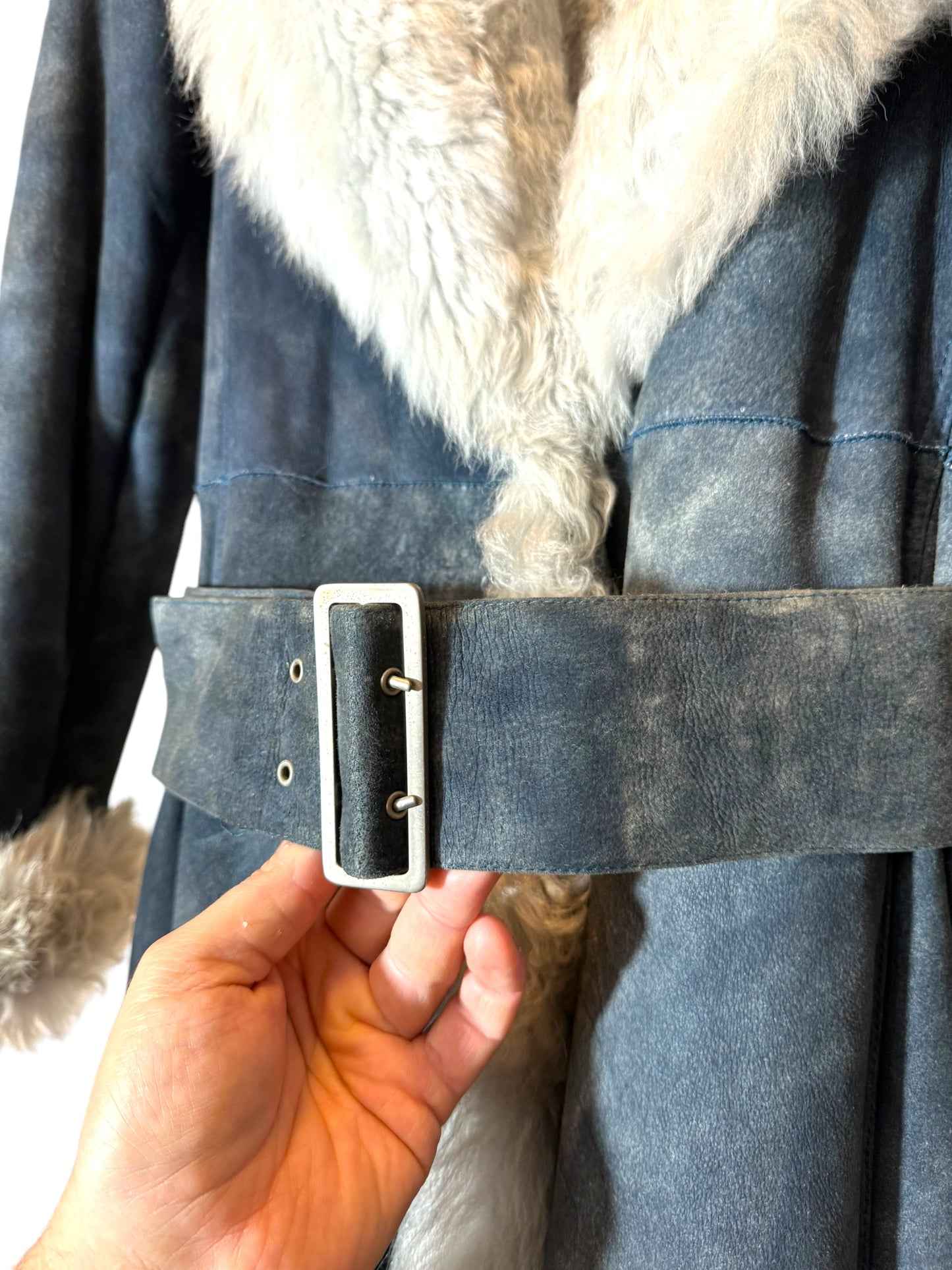 Montone Versace in Camoscio con Interno in Shearling (44)