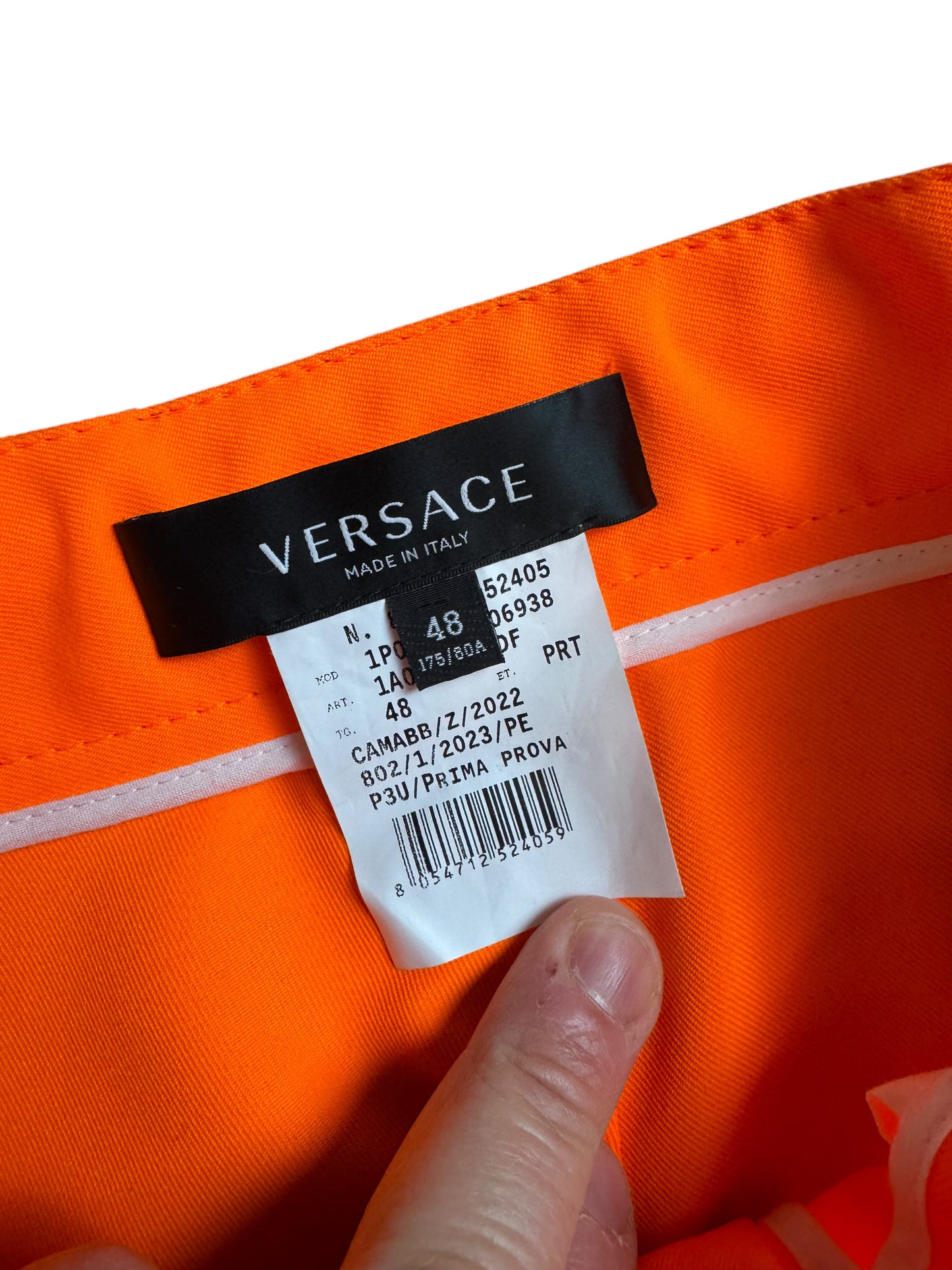 Pantaloni Cargo Versace in Tessuto - Arancione - Taglia 48 (M)