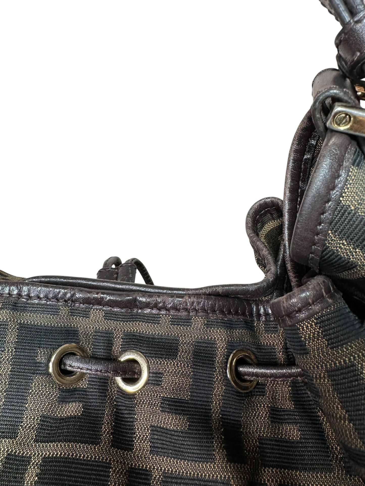 Fendi borsa hobo vintage in tela FF
