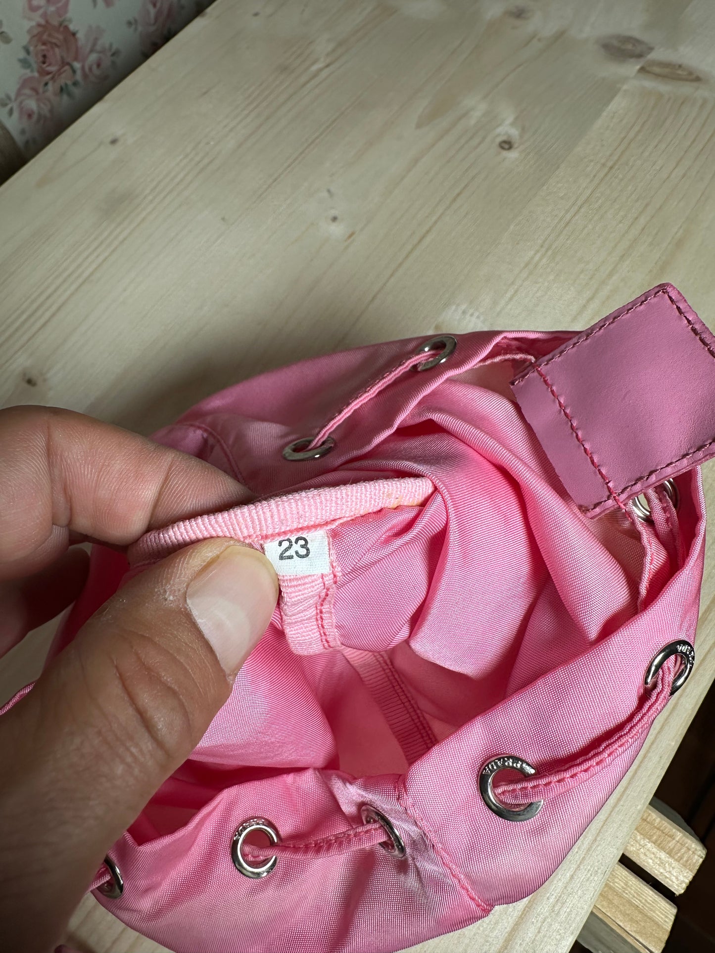 Prada mini secchiello in nylon