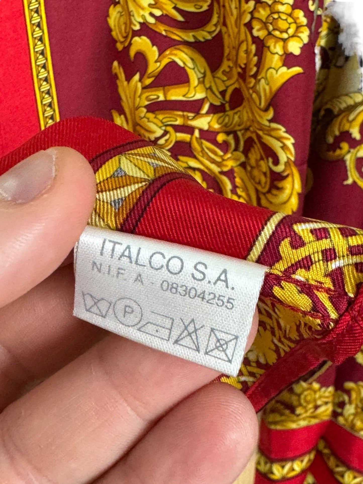 Gianni Versace V2 camicia vintage in seta barocca
