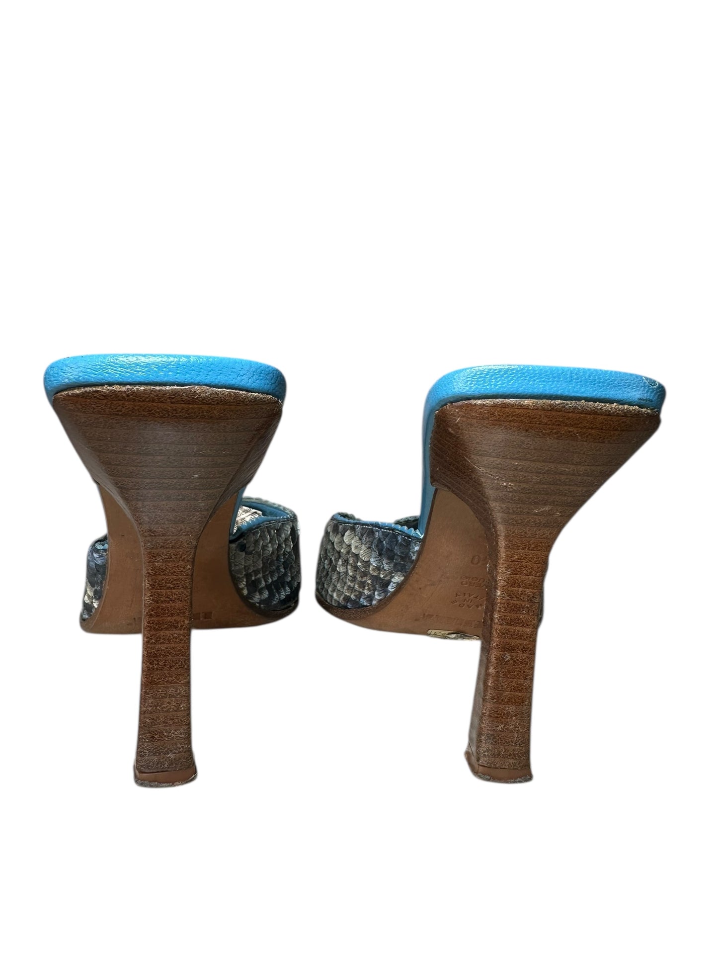 Le Silla saboto vintage in pitone (40)