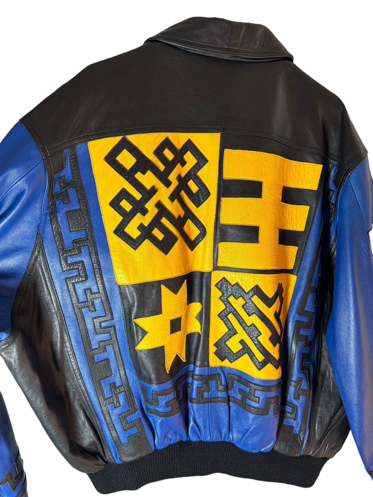 Giacca in pelle vintage Michael Hoban (XL)