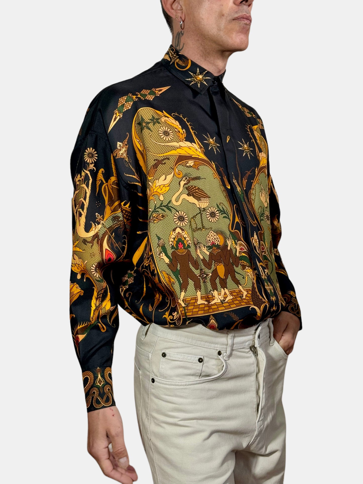 Camicia Fractal in seta