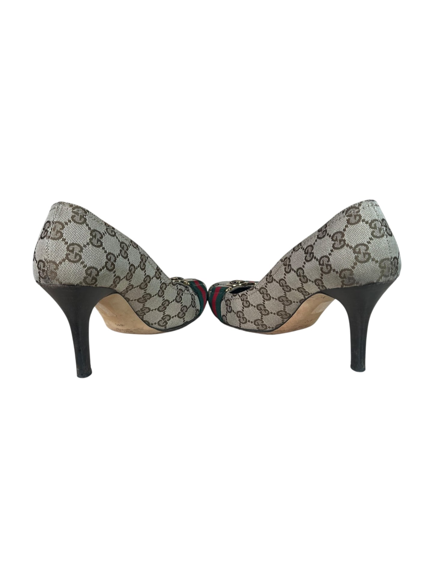 Gucci decolletè vintage in tela GG (41)