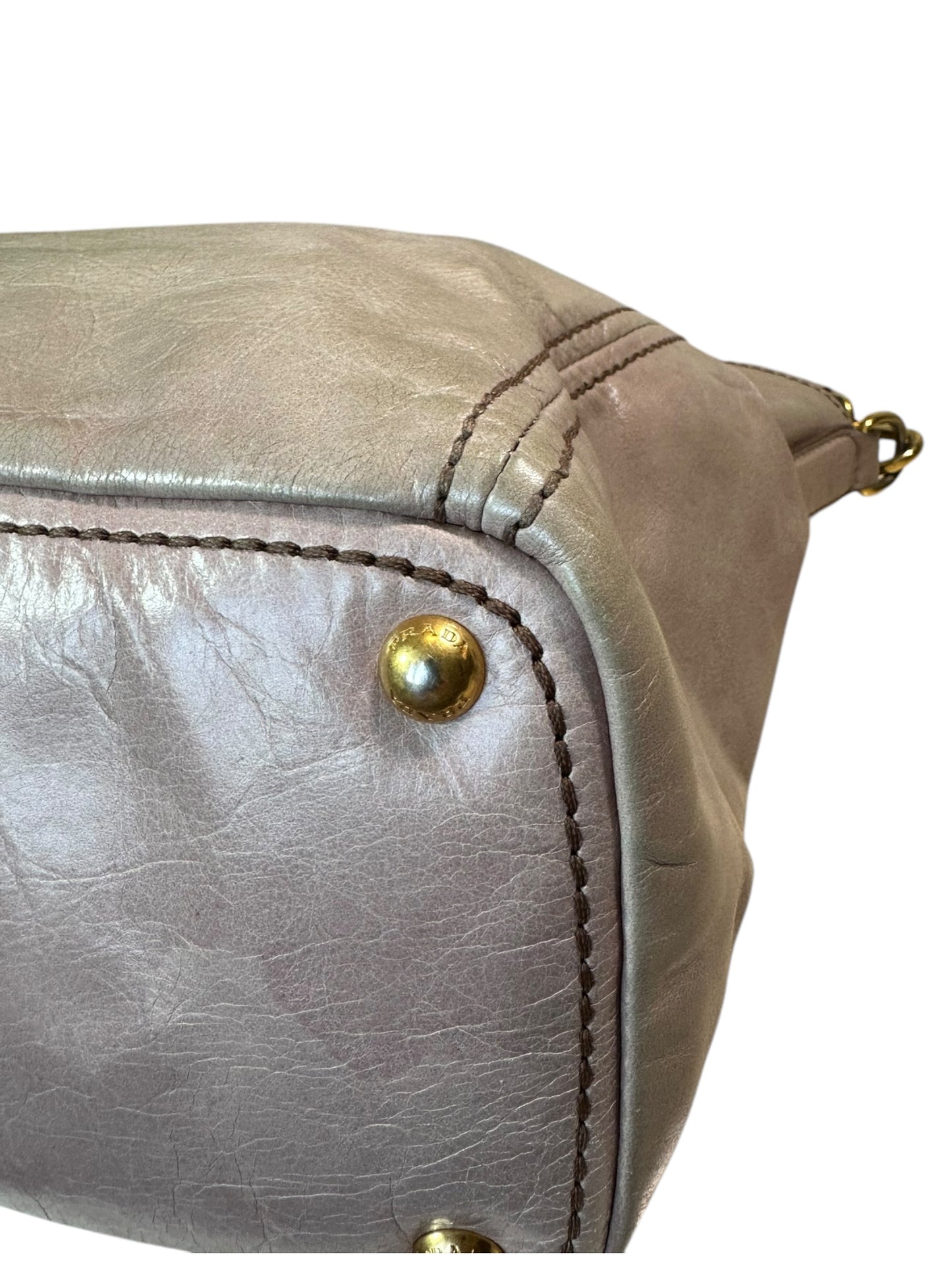 Prada borsa shopper in pelle
