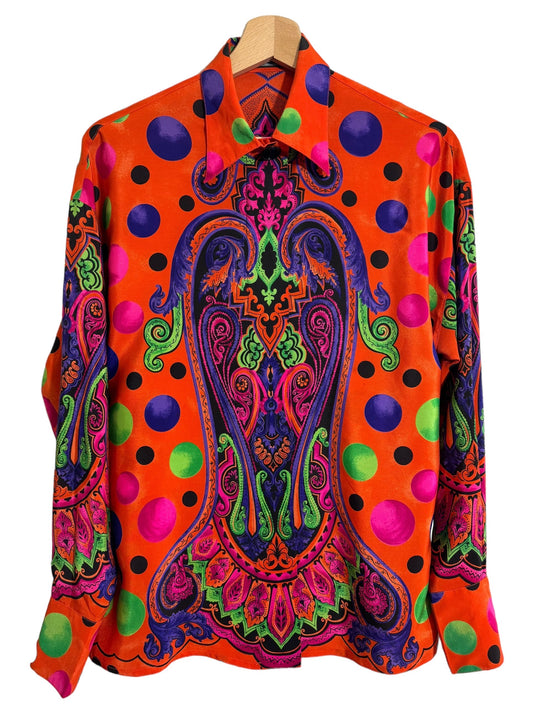 Gianni Versace camicia vintage anni 90s in seta