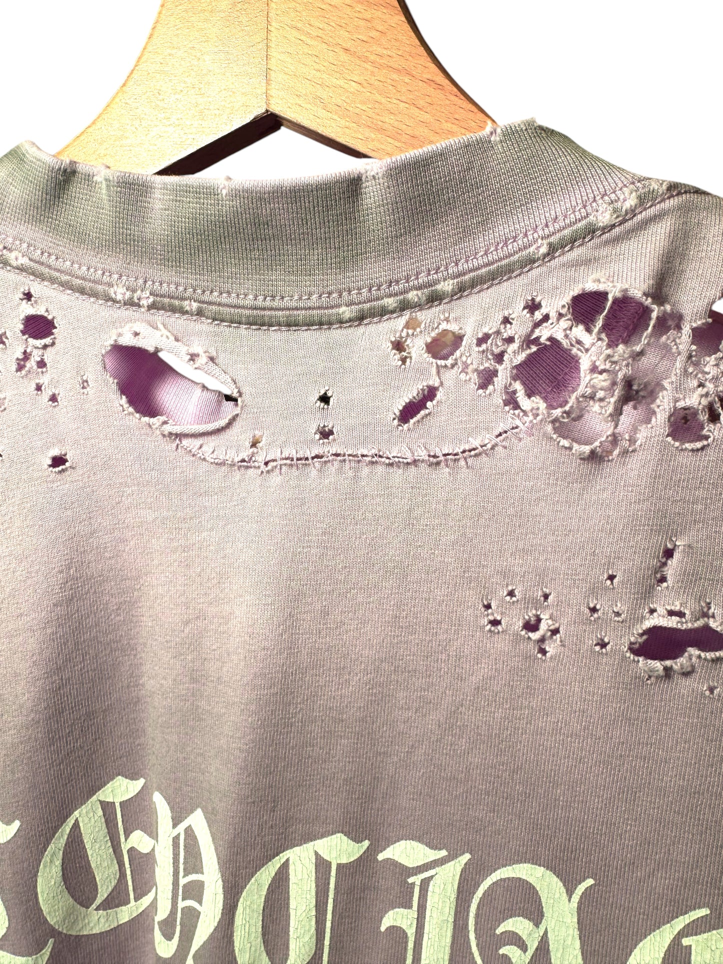 Balenciaga T-shirt Unisex Rosa XS (vestibilità Over fino a L/XL) - Effetto Destroyed