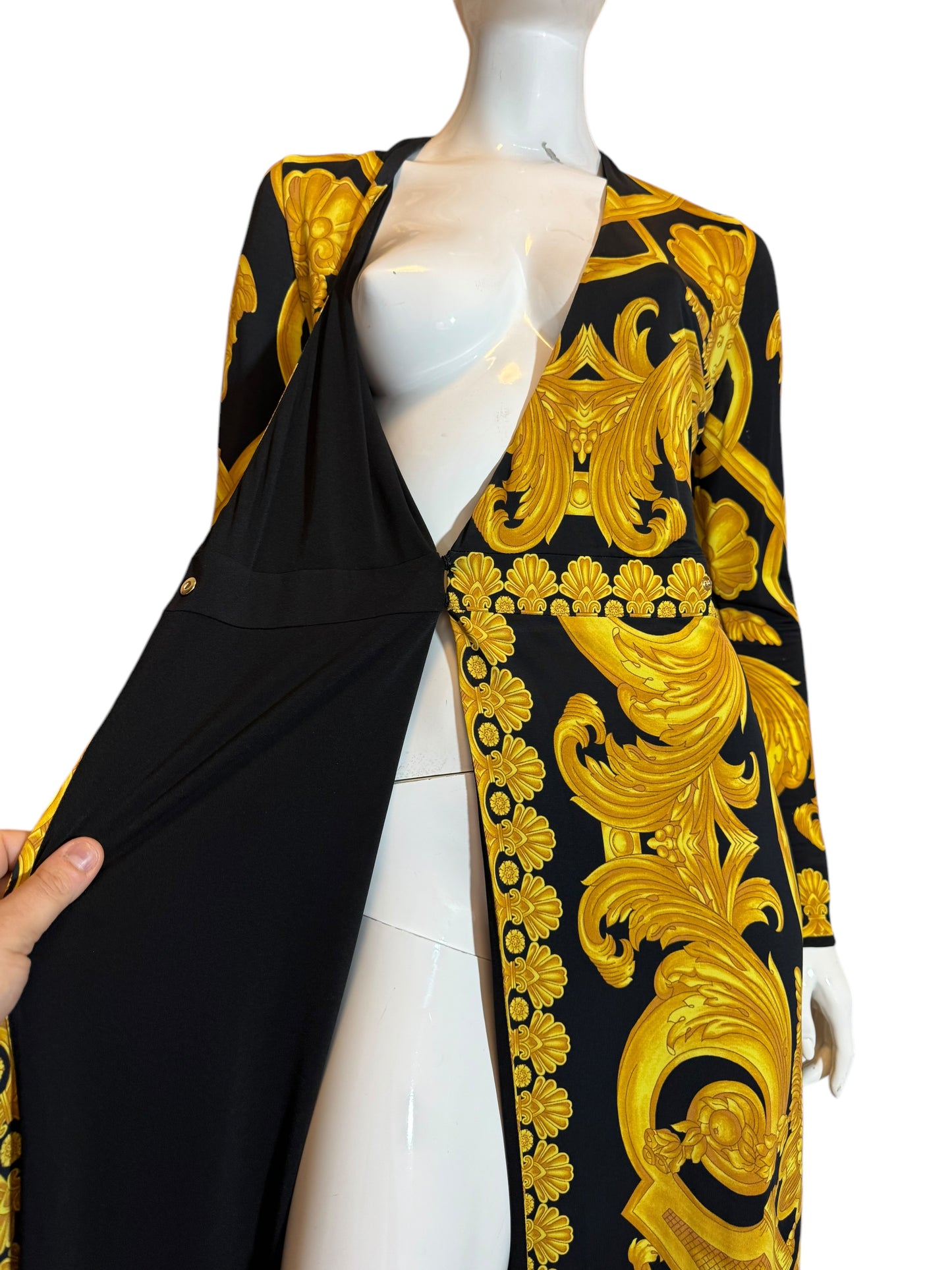 Abito Drappeggiato Heritage Print - Taglia 42
