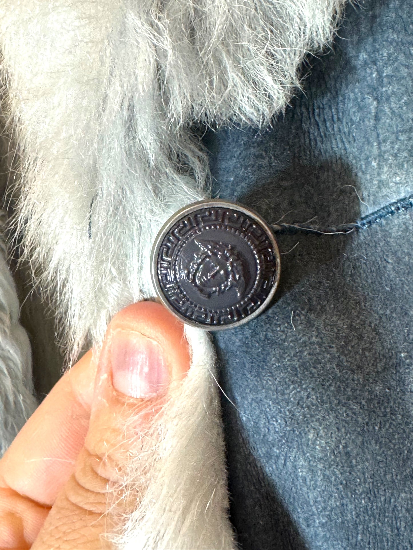 Montone Versace in Camoscio con Interno in Shearling (44)