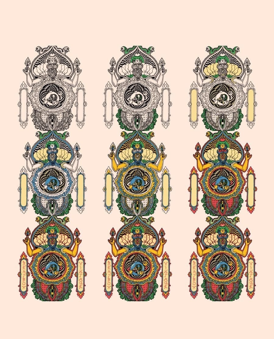Camicia psychedelic by Beatbox vintage - Beatbox vintage