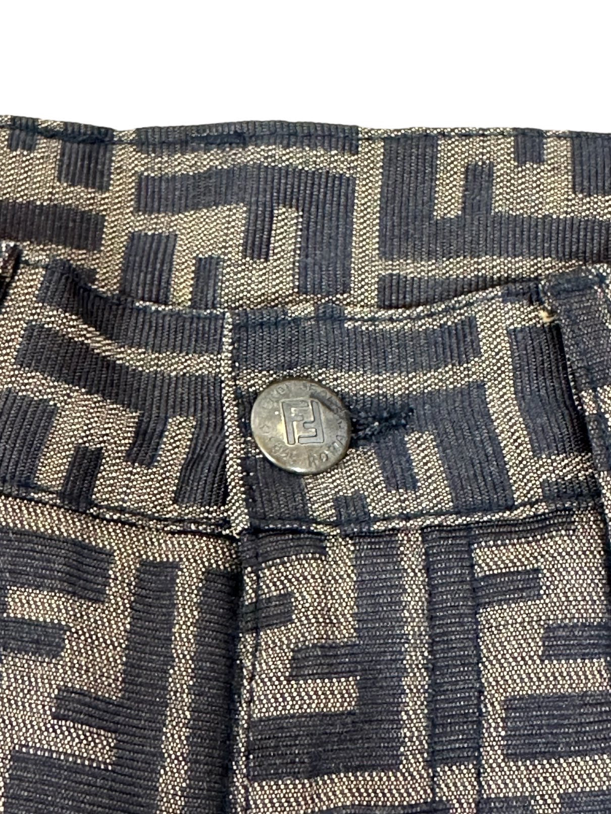 Fendi zucca pantaloni vintage monogram. (S)