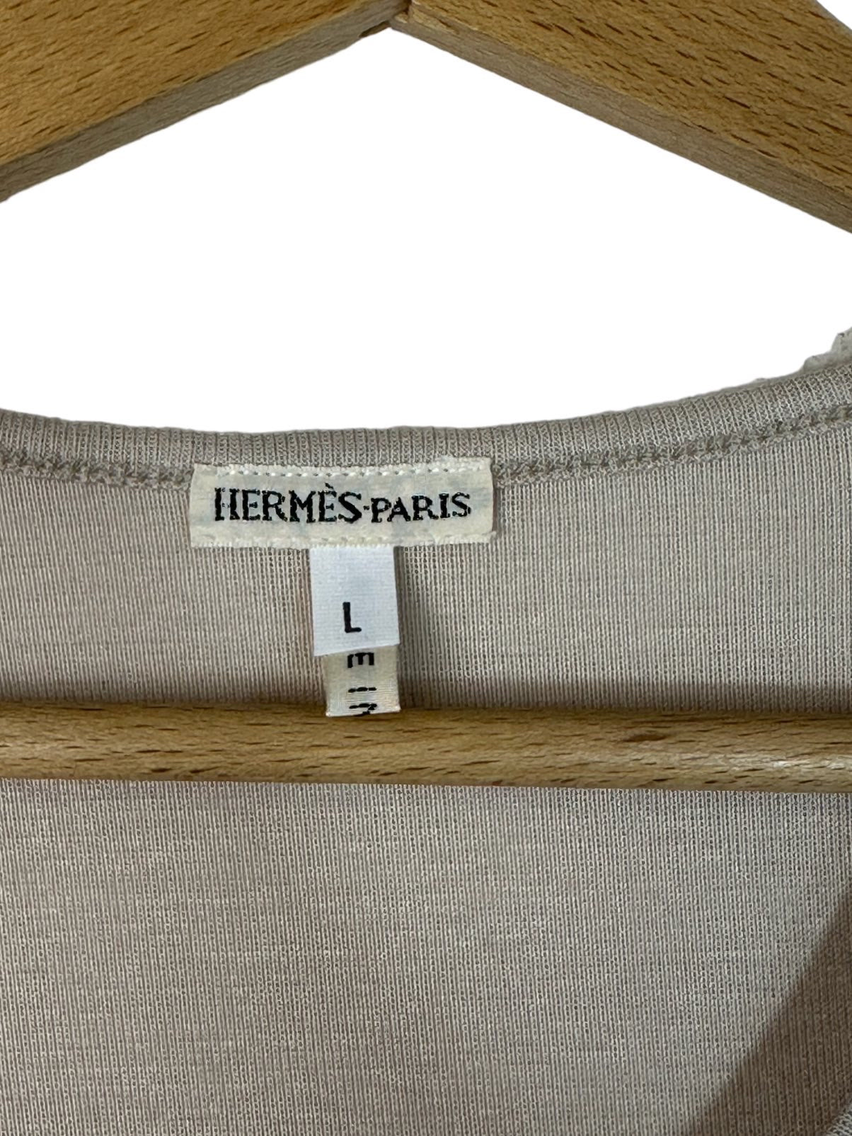Hermès maglia con logo traforato. (L)