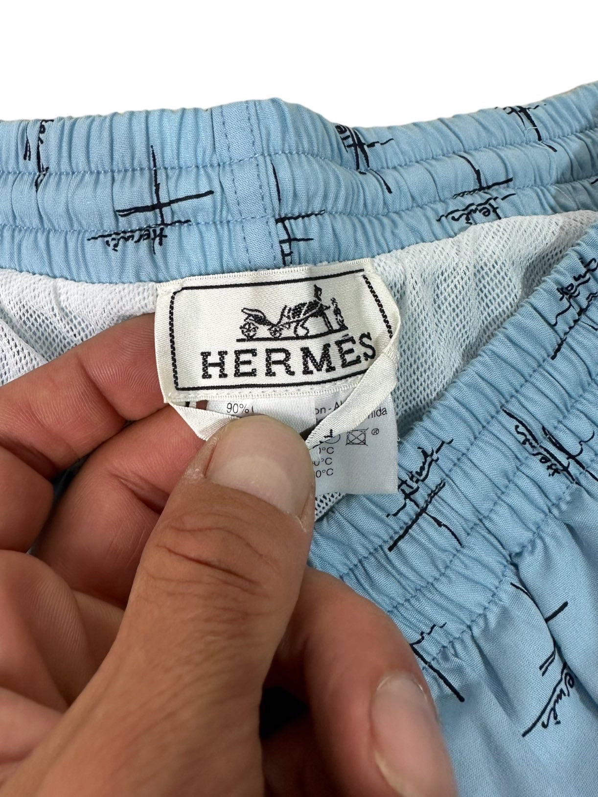 Hermès costume da bagni maschile. (M)