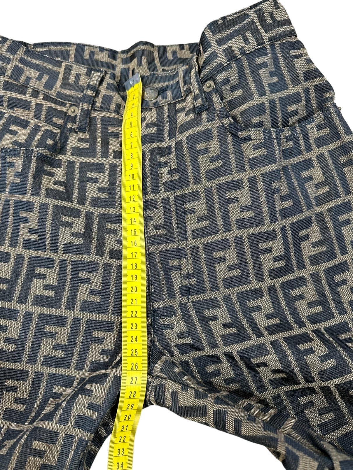 Fendi zucca pantaloni vintage monogram. (S)