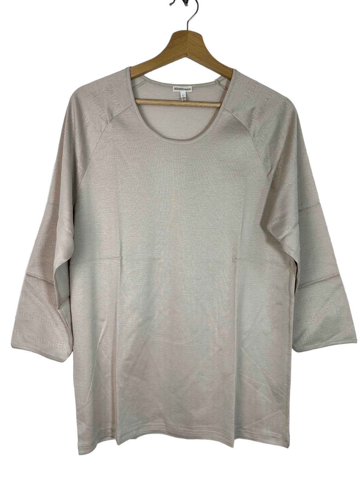 Hermès maglia con logo traforato. (L)