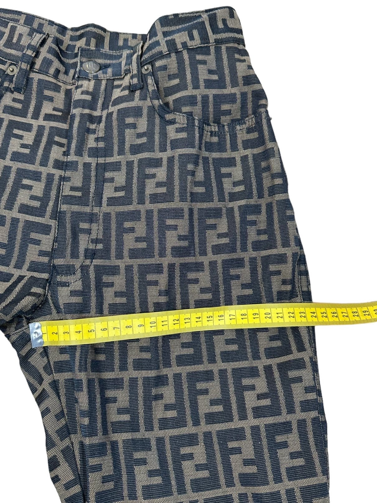 Fendi zucca pantaloni vintage monogram. (S)