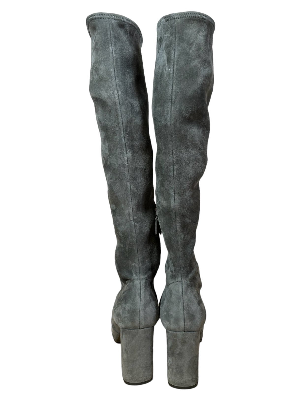 Prada stivali in camoscio grigio (36.5)