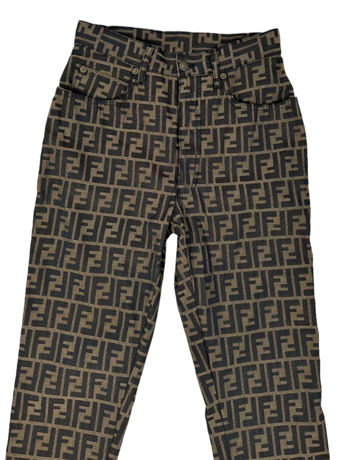 Fendi zucca pantaloni vintage monogram. (S)