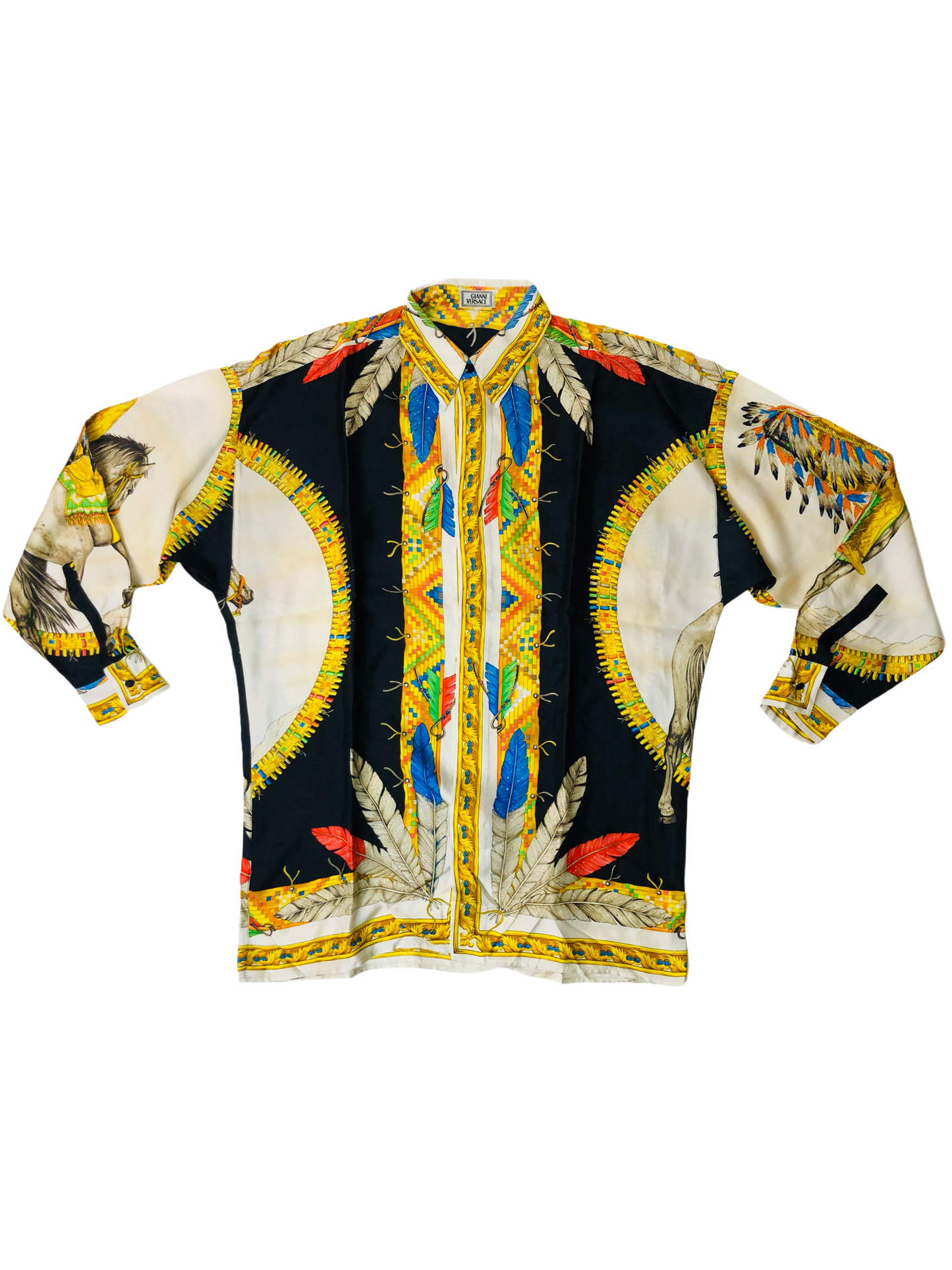 GIANNI VERSACE CAMICIA IN SETA ANNI 90S freeshipping - BEATBOX COLLECTION