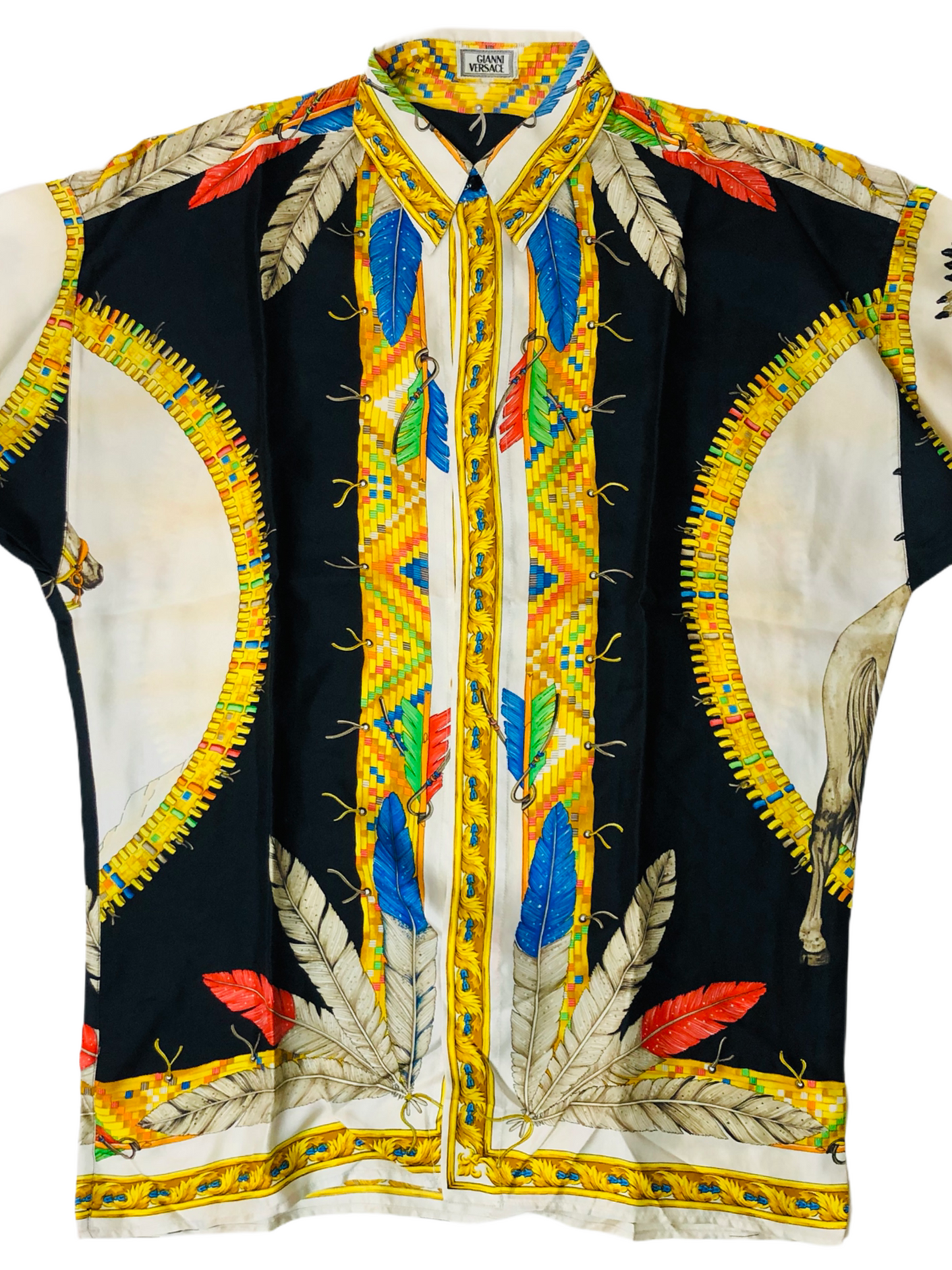 GIANNI VERSACE CAMICIA IN SETA ANNI 90S freeshipping - BEATBOX COLLECTION