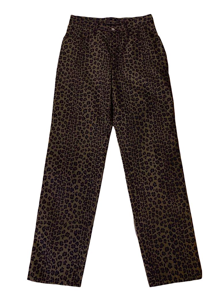 Fendi jeans animalier anni 2000. (M)