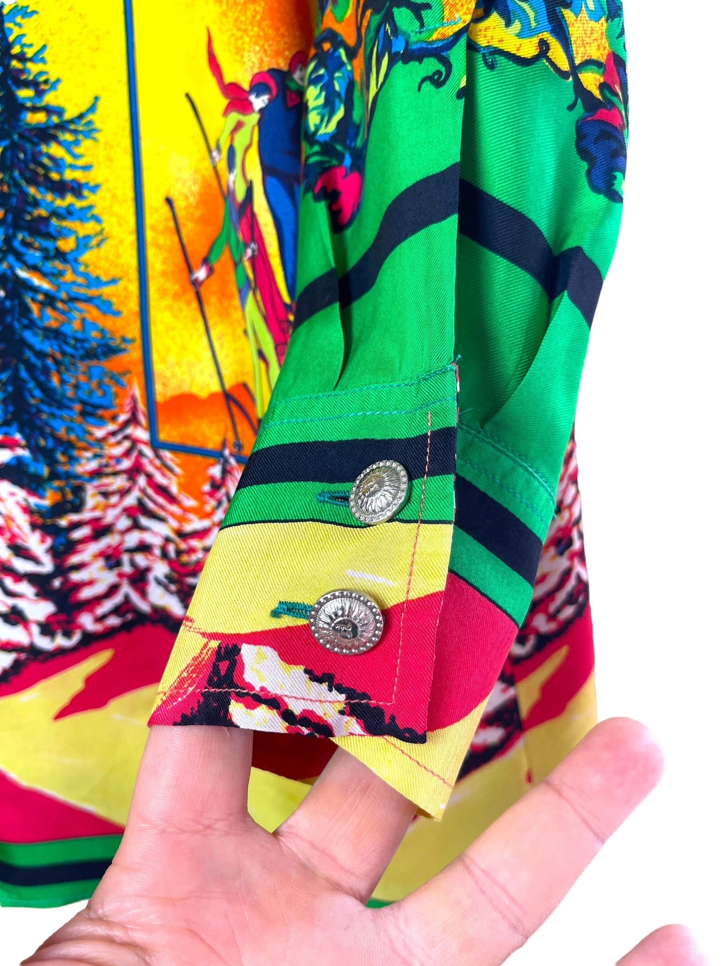Versace sport camicia in seta anni 90s