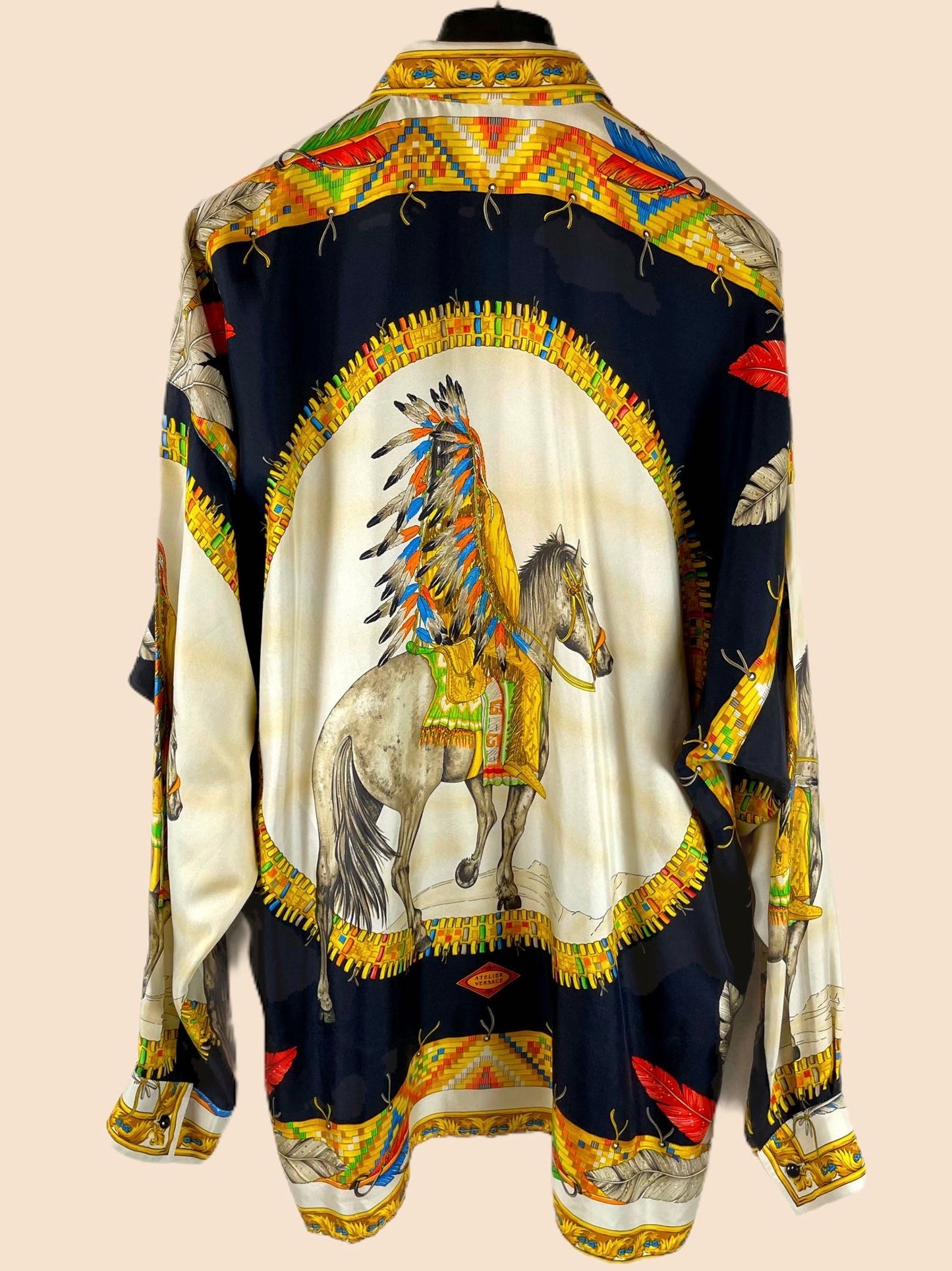 GIANNI VERSACE CAMICIA IN SETA ANNI 90S freeshipping - BEATBOX COLLECTION