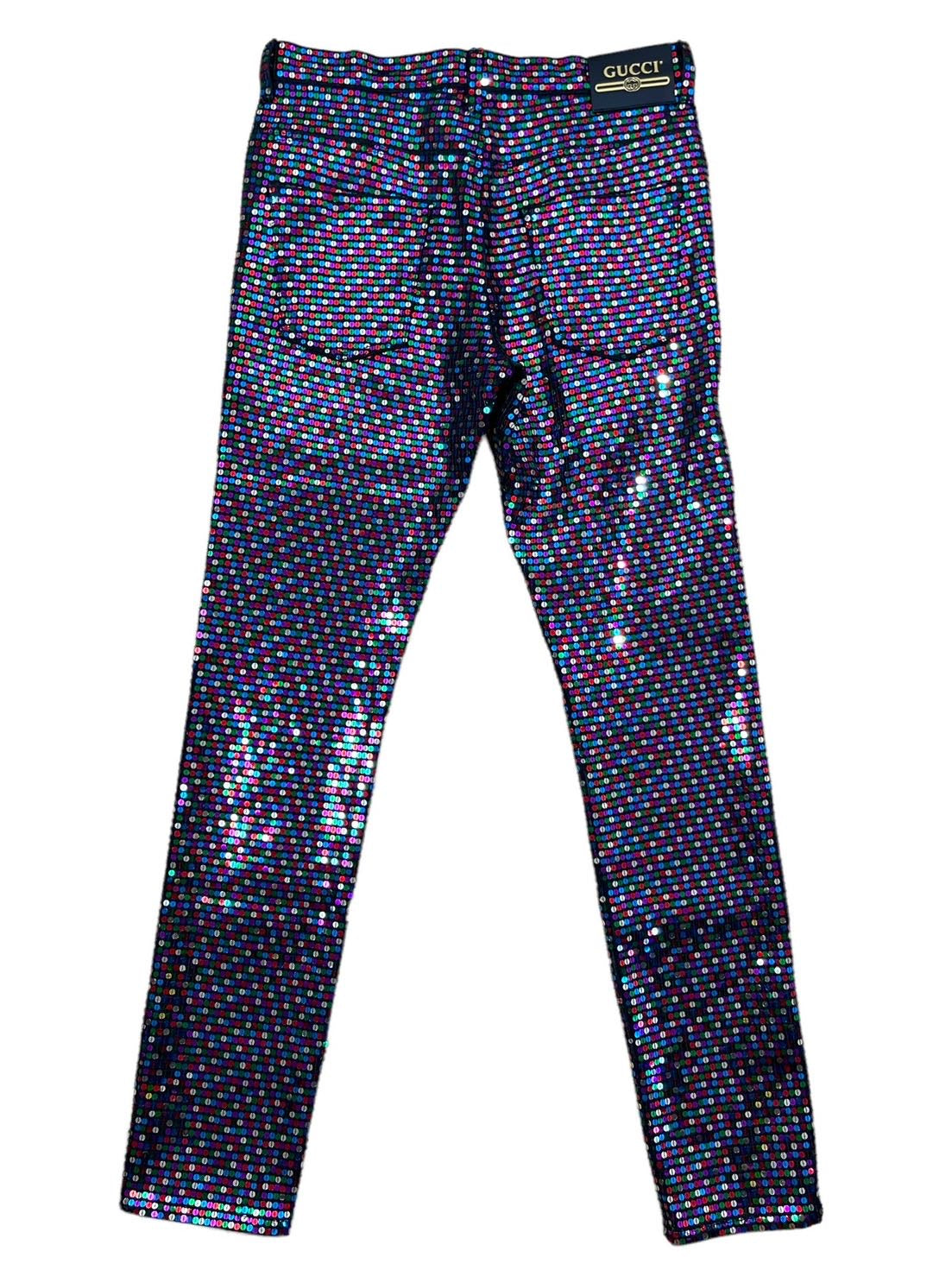 Gucci pantaloni in paillettes