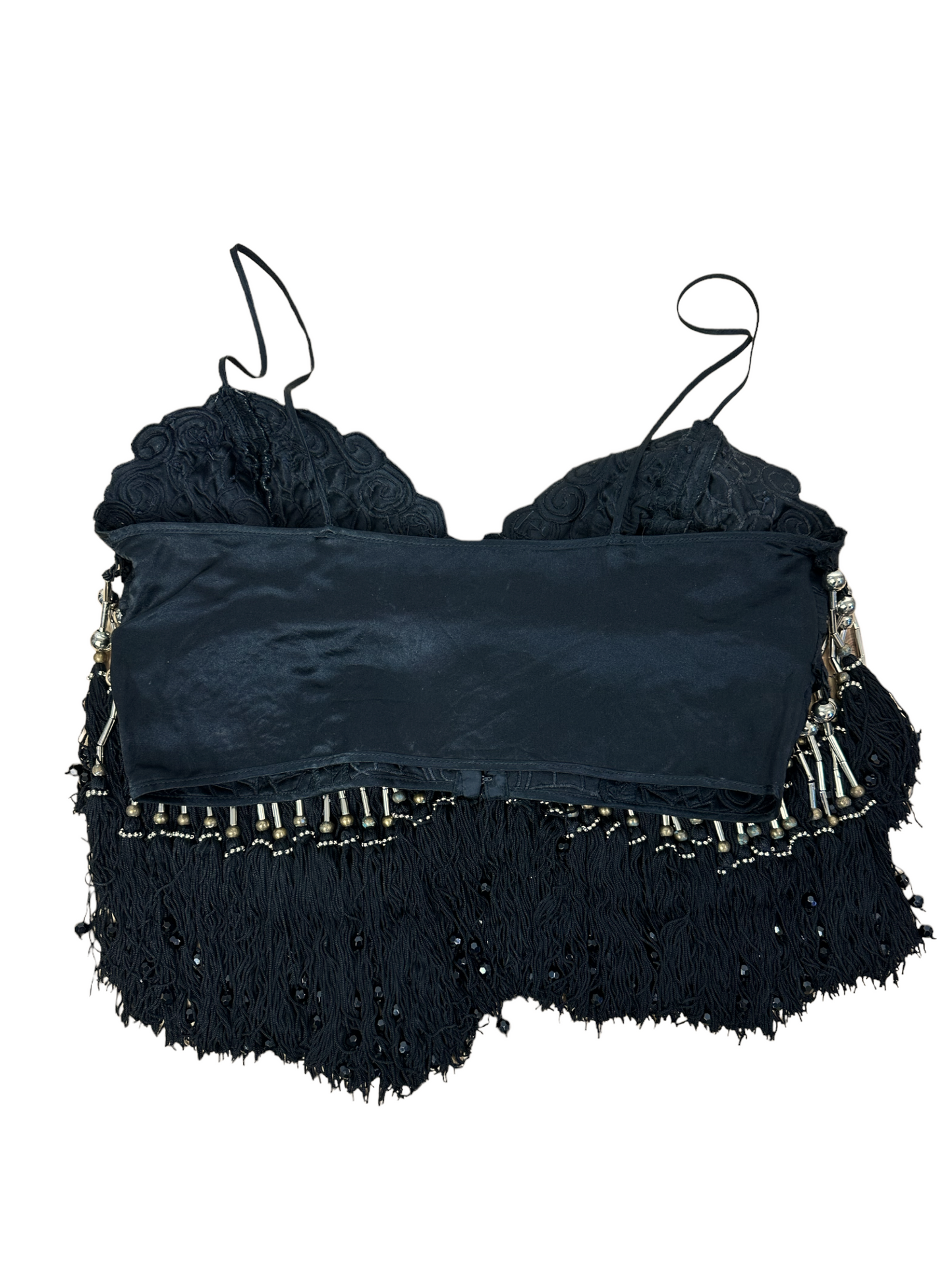 Gianni versace top con perline