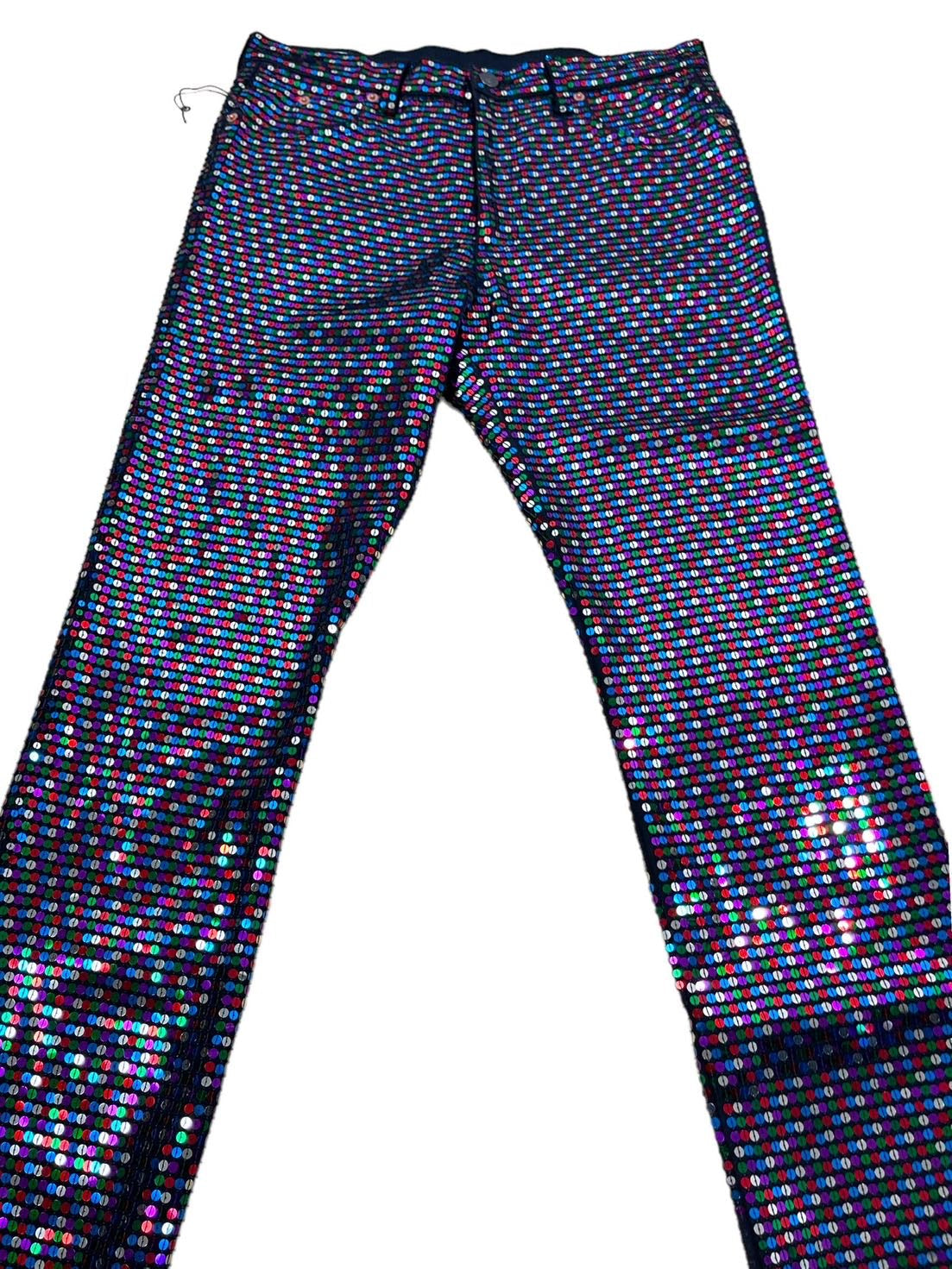 Gucci pantaloni in paillettes