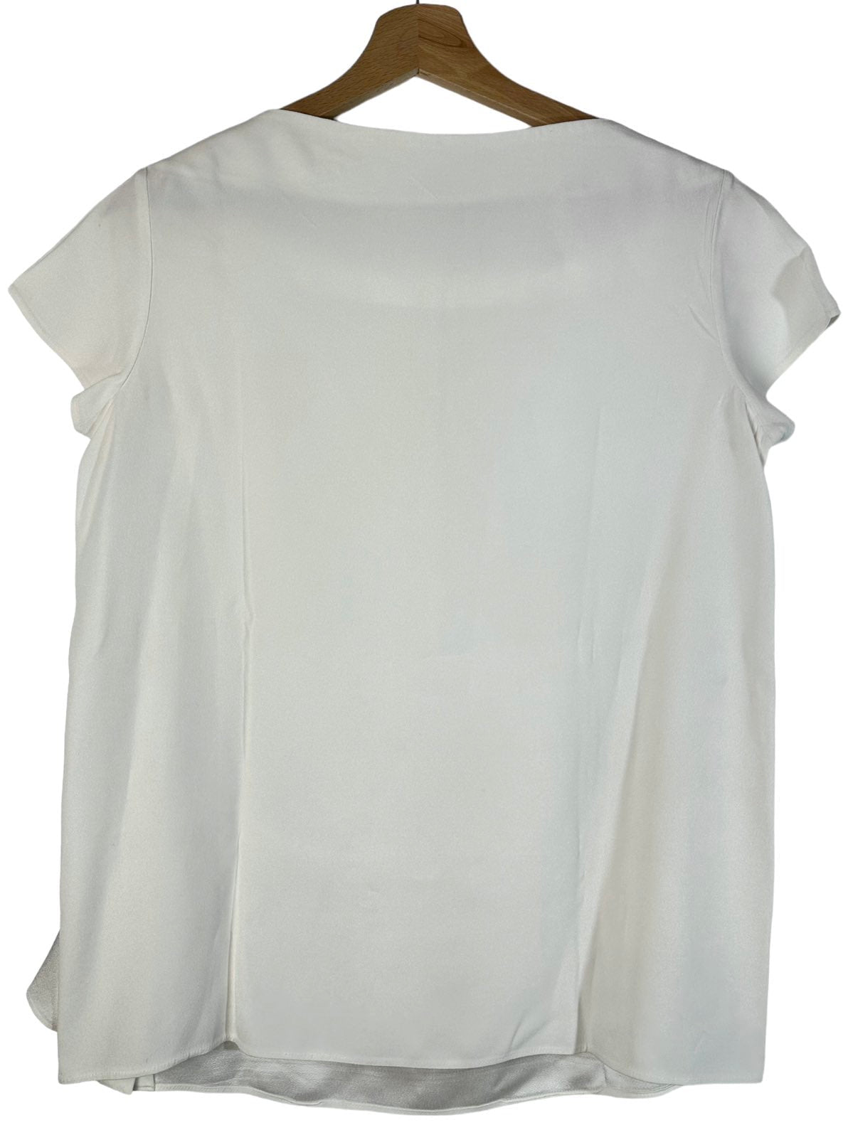 Miu Miu top con voulant in seta. (L)