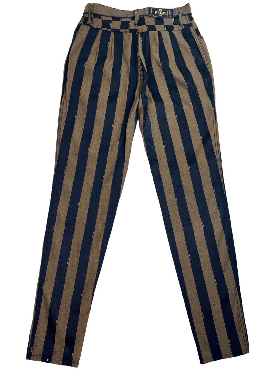 Fendi pantaloni vintage a righe. (M)