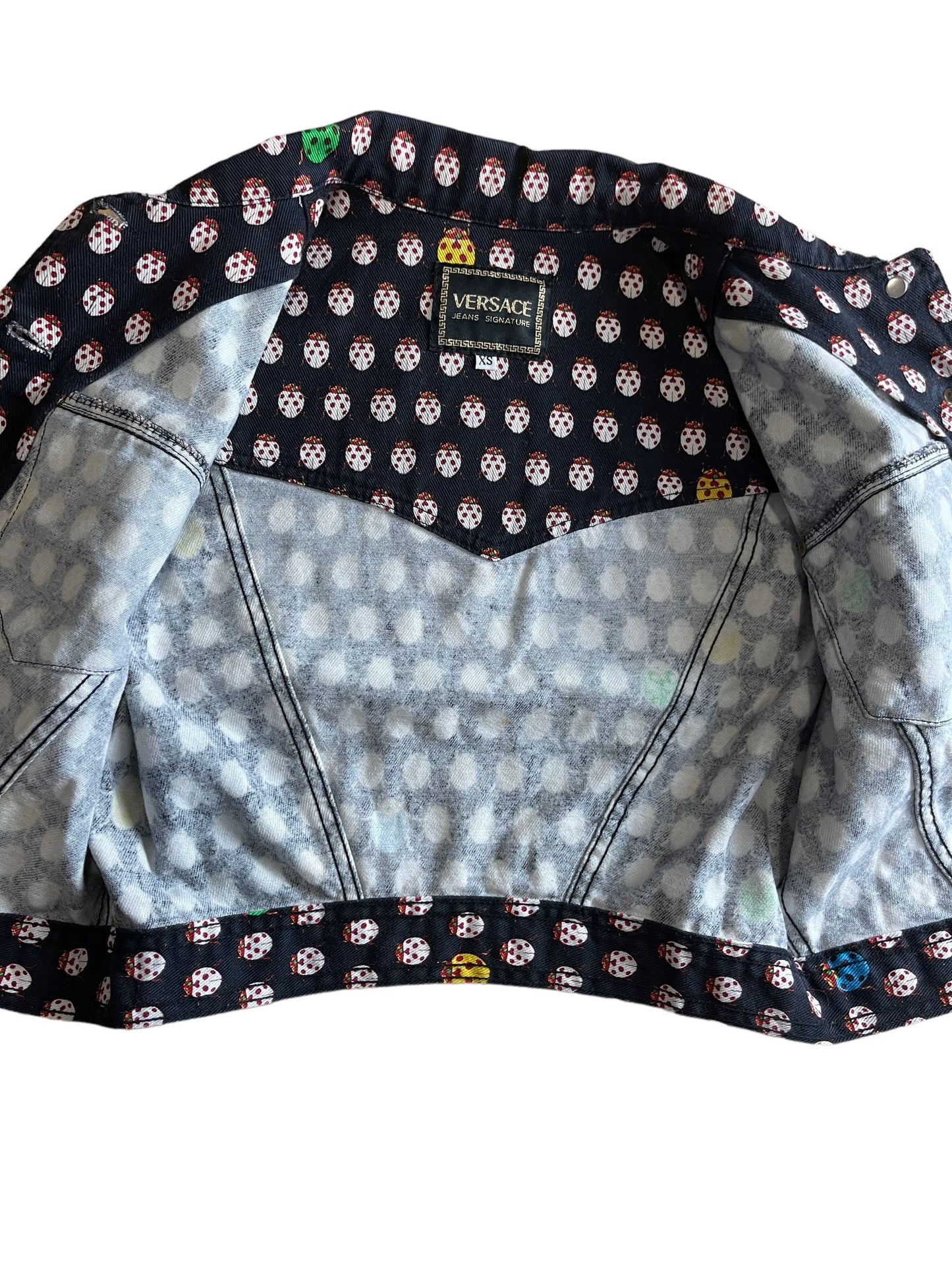 Versace vintage giacca coccinelle