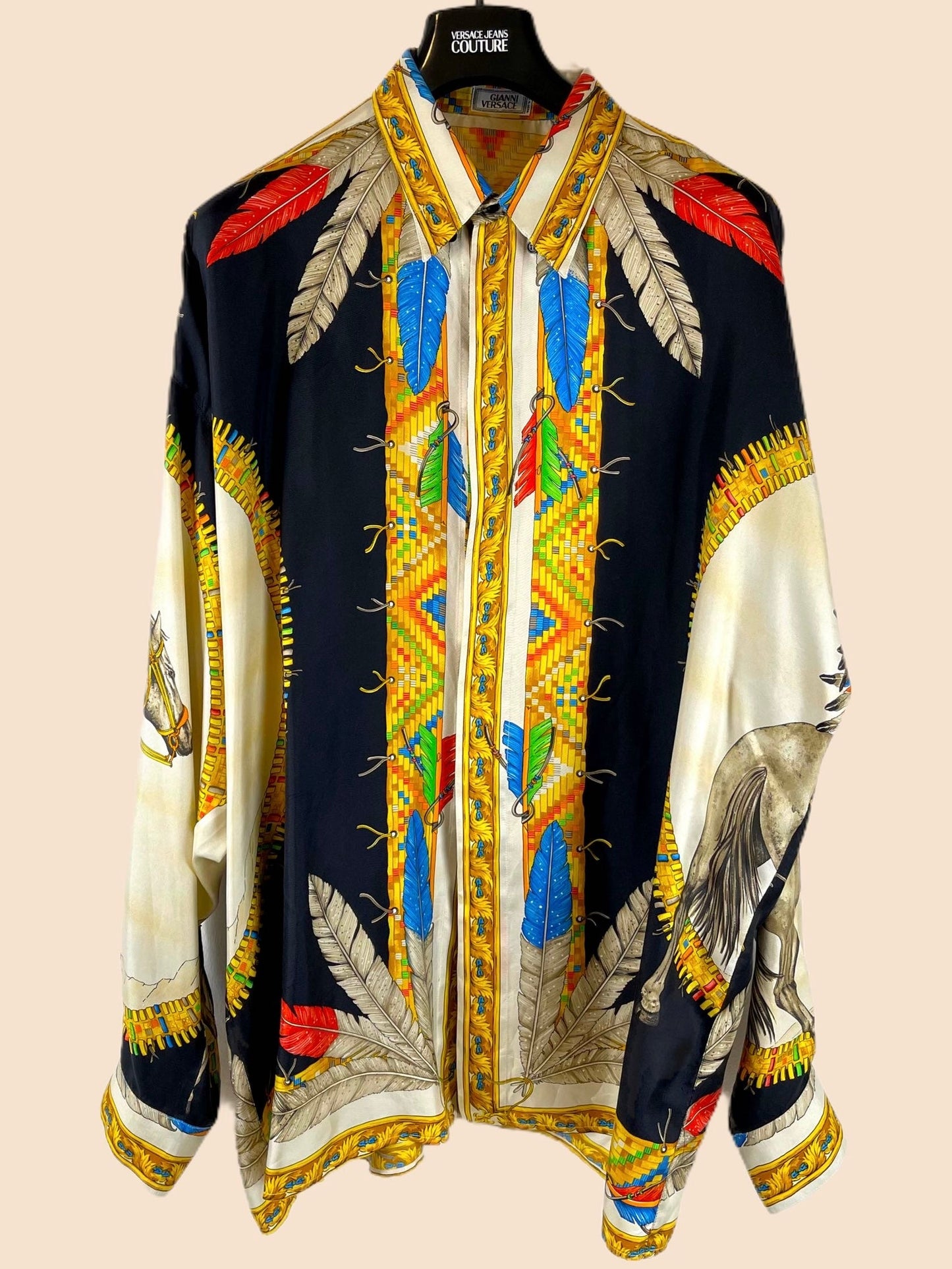 GIANNI VERSACE CAMICIA IN SETA ANNI 90S freeshipping - BEATBOX COLLECTION