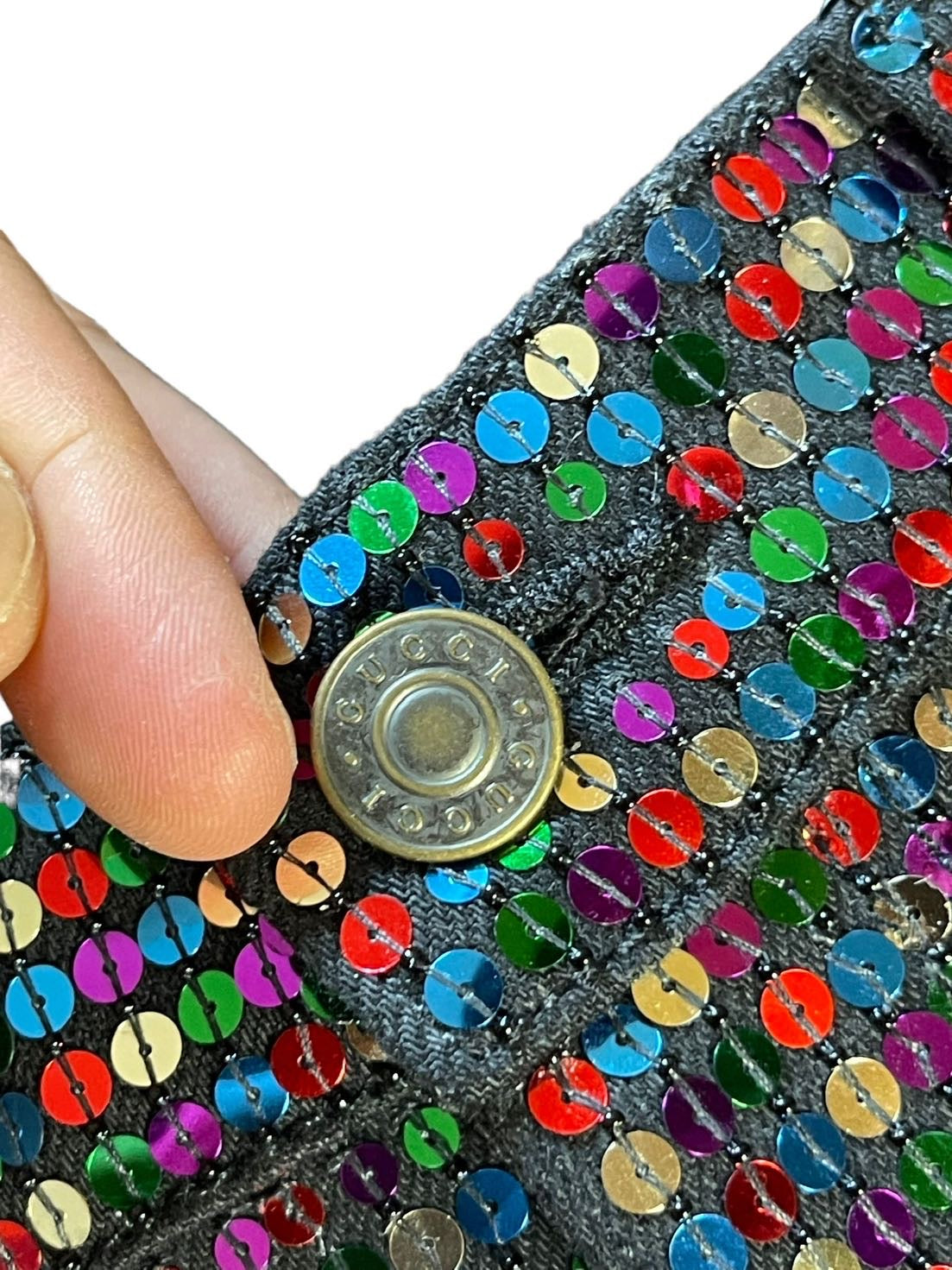 Gucci pantaloni in paillettes