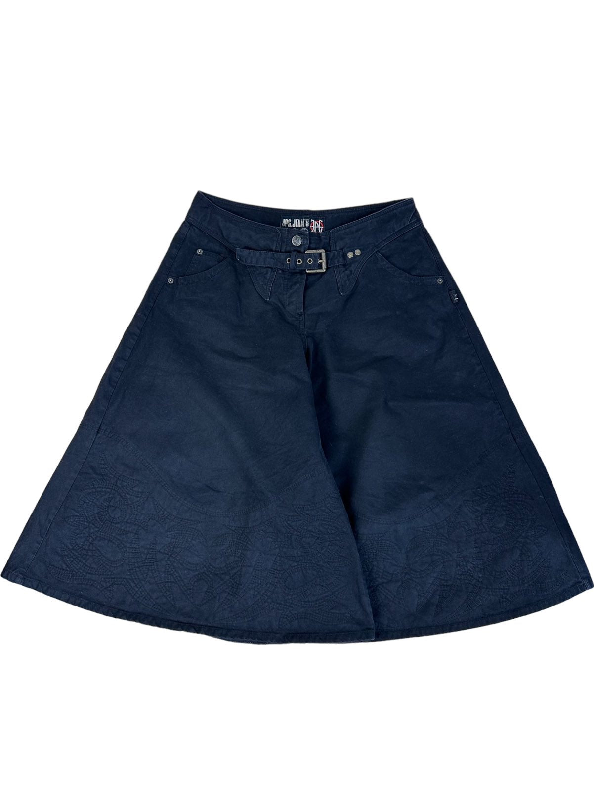 Jean Paul Gaultier gonna pantalone con ricamo. (L)